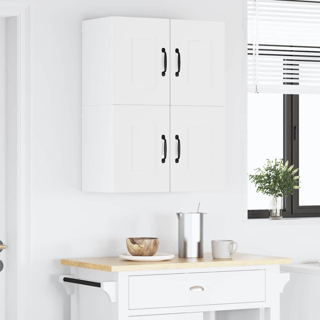 Kitchen Wall Cabinet with Shelf 2 pcs White 60 x 31 x 40 cm